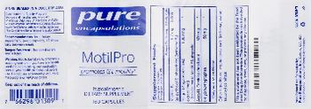 Pure Encapsulations MotilPro - supplement