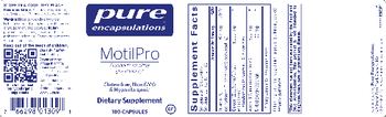 Pure Encapsulations MotilPro - supplement