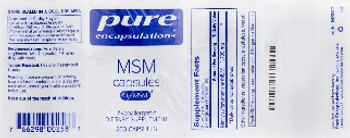 Pure Encapsulations MSM Capsules - supplement