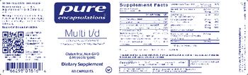 Pure Encapsulations Multi t/d - supplement