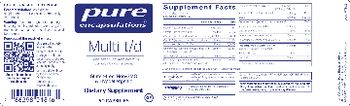 Pure Encapsulations Multi t/d - supplement