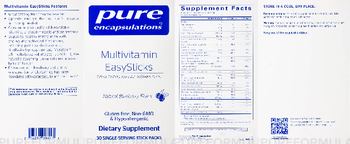 Pure Encapsulations Multivitamin EasySticks Natural Blueberry Flavor - supplement