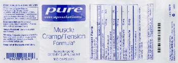 Pure Encapsulations Muscle Cramp/Tension Formula - supplement