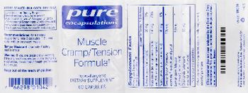 Pure Encapsulations Muscle Cramp/Tension Formula - supplement