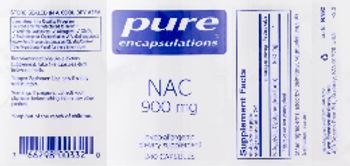 Pure Encapsulations NAC 900 mg - supplement