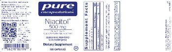 Pure Encapsulations Niacitol 500 mg - supplement