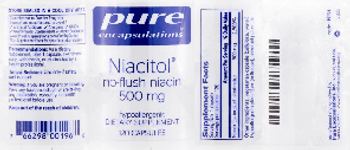 Pure Encapsulations Niacitol 500 mg - supplement