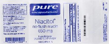 Pure Encapsulations Niacitol 650 mg - supplement