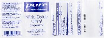 Pure Encapsulations Nitric Oxide Ultra (Capsules) - supplement