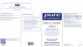 Pure Encapsulations Nitric Oxide Ultra (Stick Packs) Great-Tasing Watermelon Flavor - supplement