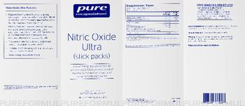 Pure Encapsulations Nitric Oxide Ultra (Stick Packs) Great-tasing Watermelon Flavor - supplement