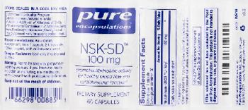 Pure Encapsulations NSK-SD 100 mg - supplement