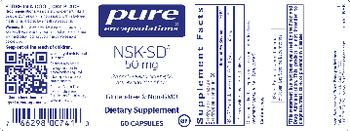 Pure Encapsulations NSK-SD 50 mg - supplement