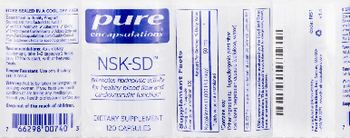 Pure Encapsulations NSK-SD - supplement