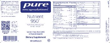 Pure Encapsulations Nutrient 950 - supplement