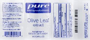 Pure Encapsulations Olive Leaf Extract - supplement