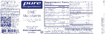 Pure Encapsulations O.N.E. Multivitamin - supplement