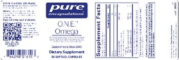 Pure Encapsulations O.N.E. Omega - supplement