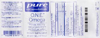 Pure Encapsulations O.N.E. Omega - supplement