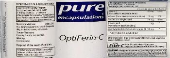 Pure Encapsulations OptiFerin-C - supplement