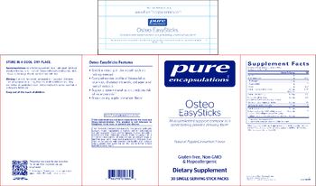 Pure Encapsulations Osteo EasySticks Natural Apple-Cinnamon Flavor - supplement
