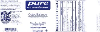 Pure Encapsulations OsteoBalance - supplement