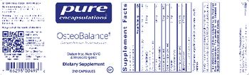 Pure Encapsulations OsteoBalance - supplement