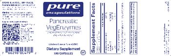 Pure Encapsulations Pancreatic VegEnzymes - supplement