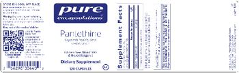 Pure Encapsulations Pantethine - supplement