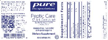 Pure Encapsulations Peptic-Care (Zinc-L-Carnosine) - supplement