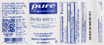 Pure Encapsulations Perilla Extract - supplement