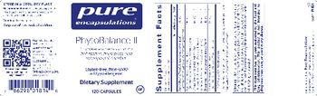 Pure Encapsulations PhytoBalance II - supplement