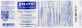 Pure Encapsulations Poly-Prebiotic Powder - supplement