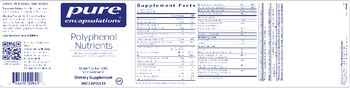 Pure Encapsulations Polyphenol Nutrients - supplement