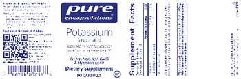 Pure Encapsulations Potassium (Aspartate) - supplement