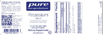 Pure Encapsulations Potassium (Citrate) - supplement