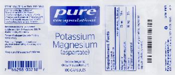 Pure Encapsulations Potassium Magnesium (Aspartate) - supplement