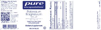 Pure Encapsulations Potassium Magnesium (Citrate) - supplement