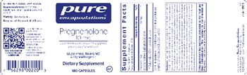 Pure Encapsulations Pregnenolone 10 mg - supplement