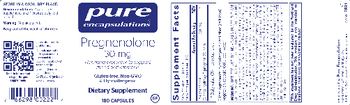 Pure Encapsulations Pregnenolone 30 mg - supplement