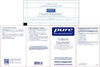 Pure Encapsulations Probiotic EasySticks - supplement