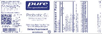 Pure Encapsulations Probiotic G.I. - supplement