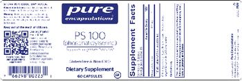 Pure Encapsulations PS 100 (Phosphatidylserine) - supplement