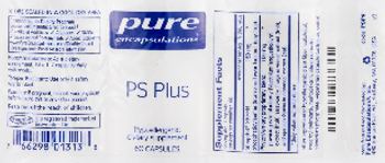 Pure Encapsulations PS Plus - supplement