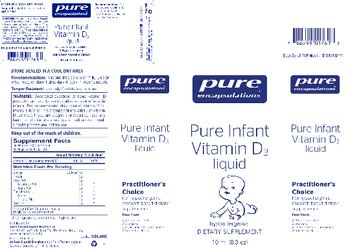 Pure Encapsulations Pure Infant Vitamin D3 Liquid - supplement