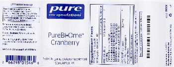 Pure Encapsulations PureBi-Ome Cranberry - hypoallergenic supplement