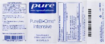 Pure Encapsulations PureBi-Ome Intensive - supplement