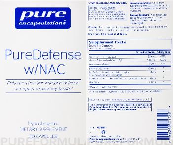 Pure Encapsulations PureDefense w/NAC - supplement