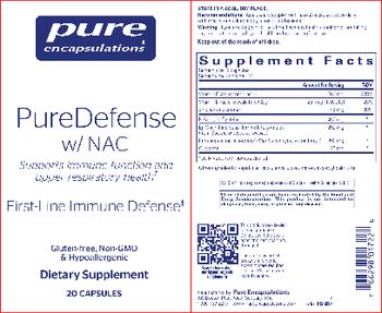 Pure Encapsulations PureDefense w/ NAC - supplement