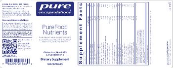 Pure Encapsulations PureFood Nutrients - supplement